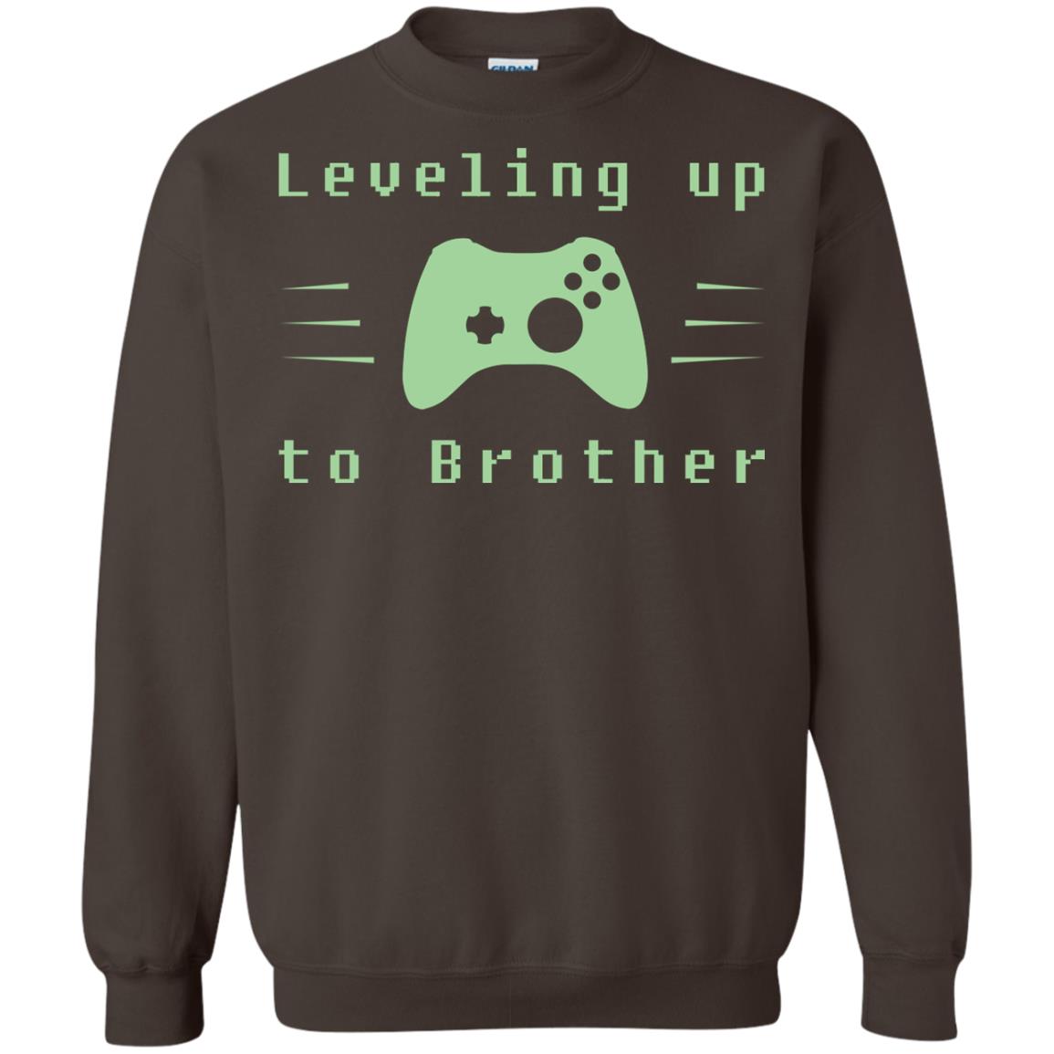 Rata-leveling Up To Brother Gaming Family Shirt Dark Chocolate