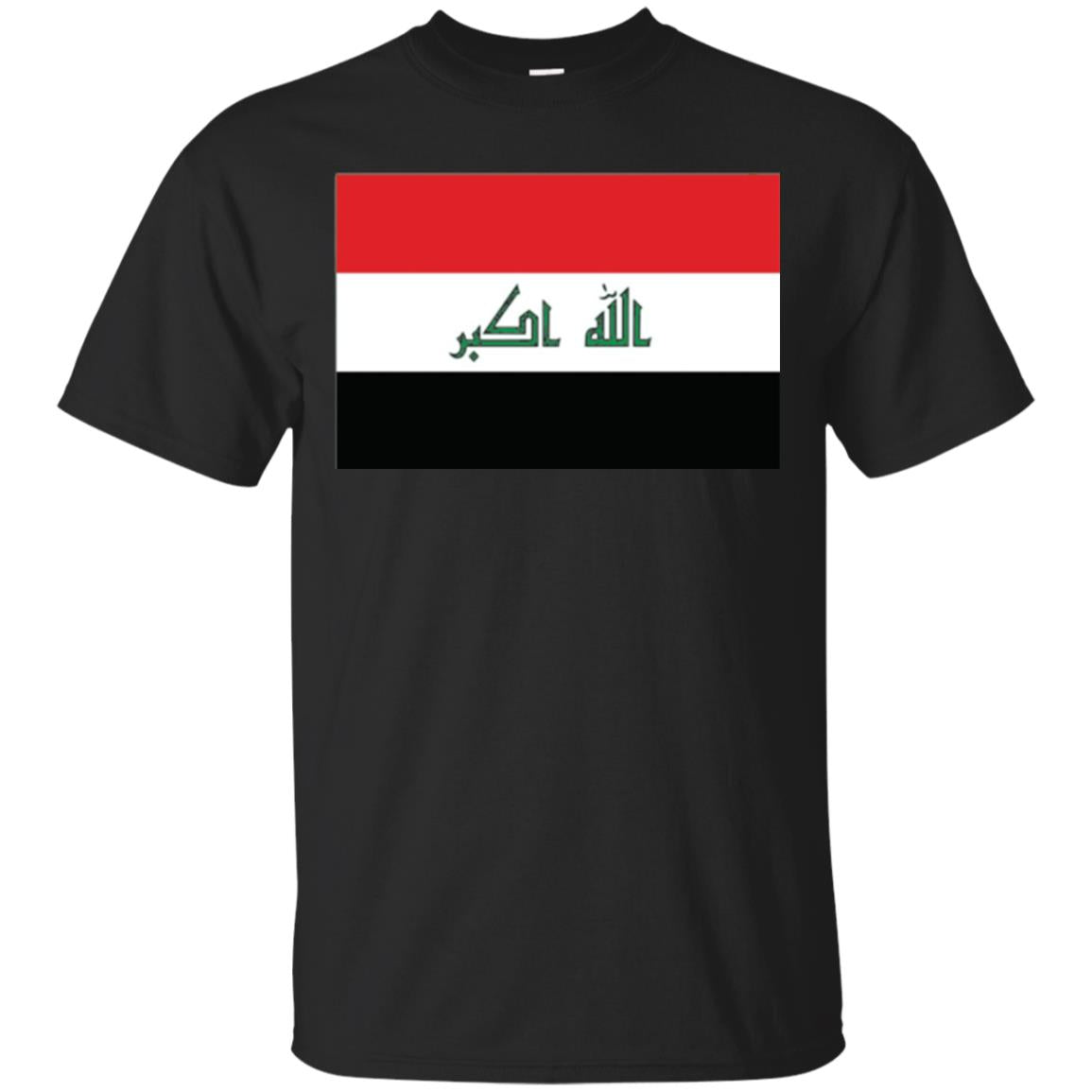 Iraqi Flag T-shirt Black