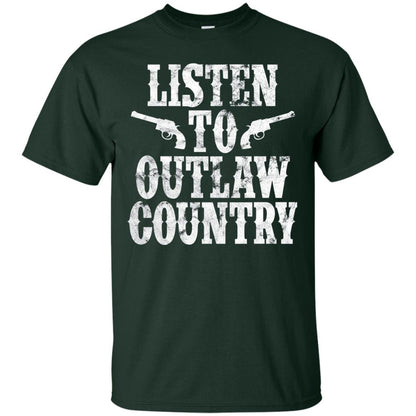 Listen To Outlaw Country Southern Music And Culture T-shirt Forest