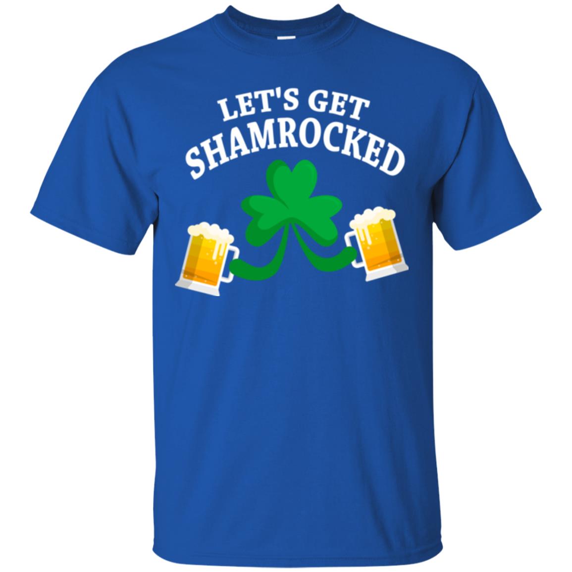 Patrick_s Day T-shirt Let_s Get Shamrocked Royal
