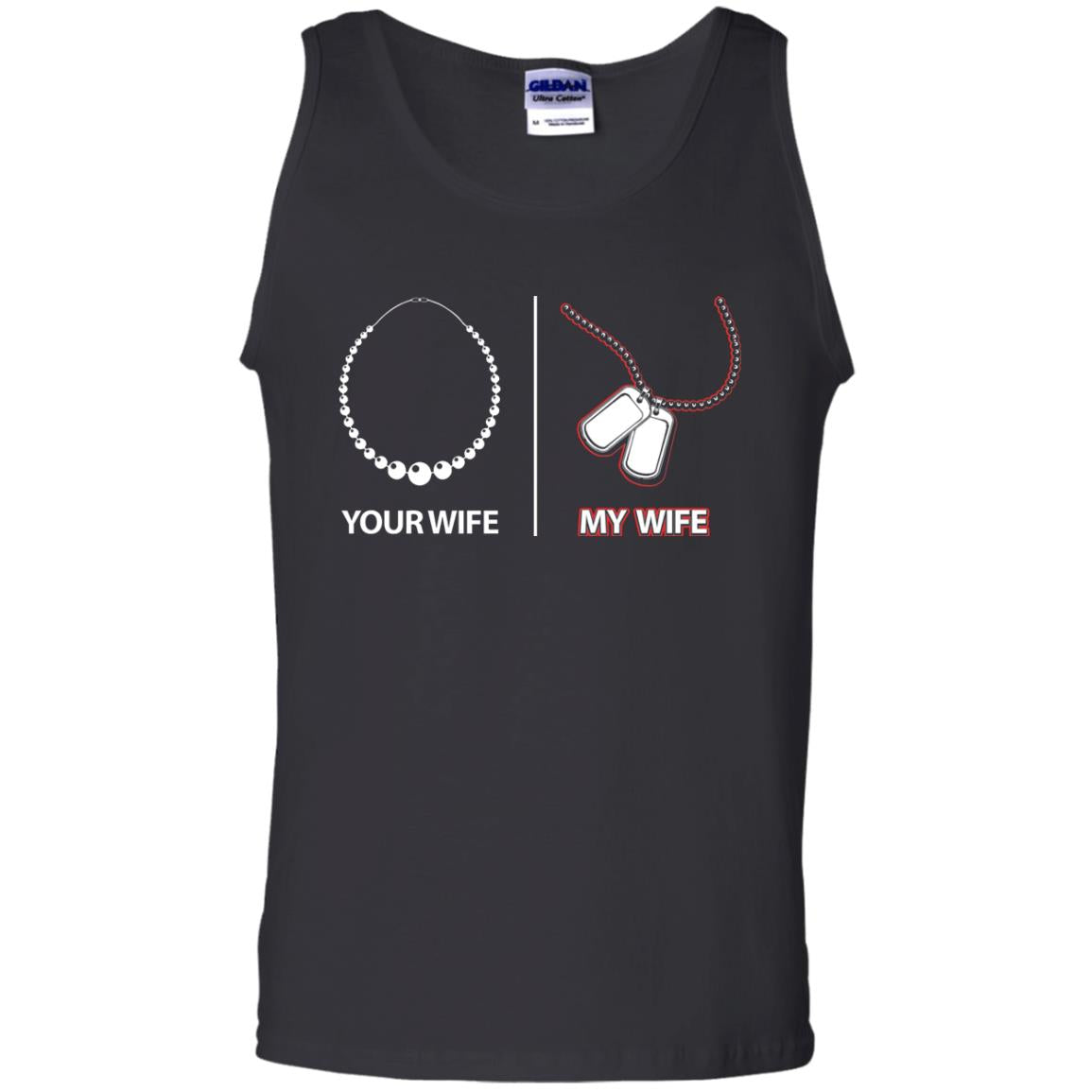Your Wife My Wife Military Husband Shirt Black