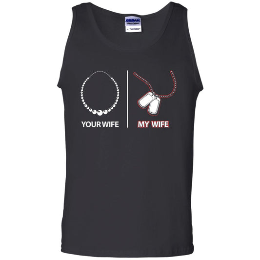 Your Wife My Wife Military Husband Shirt Black