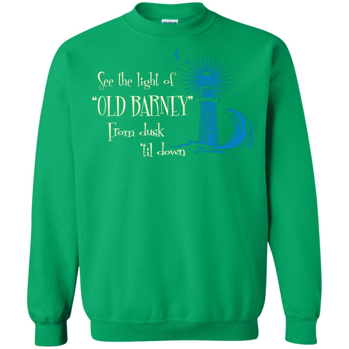 Lighthouse T-shirt See The Light Of Old Barney From Dusk Til Down Irish Green