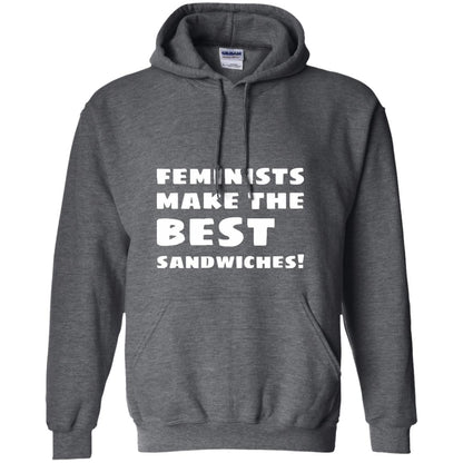 Feminists Make The Best Sandwiches Conversation T-shirt Dark Heather