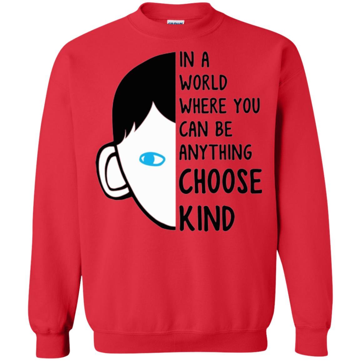 Anti Bullying T-shirt In A World Where You Can Be Anything Choose Kind Red