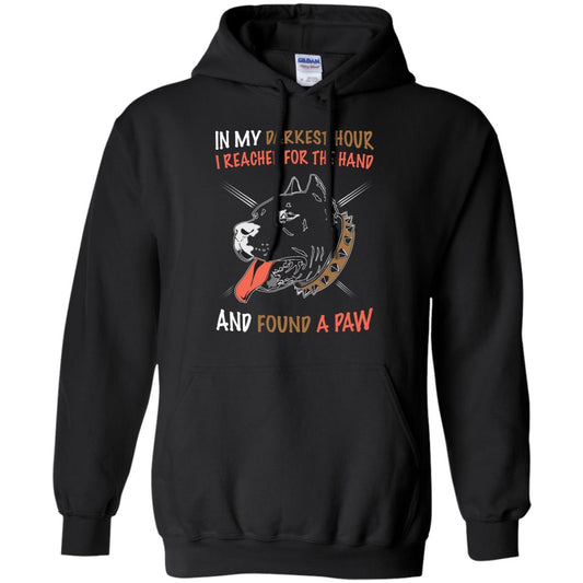 In My Darkness Hour I Reached For The Hand And Found A Paw Shirt Black