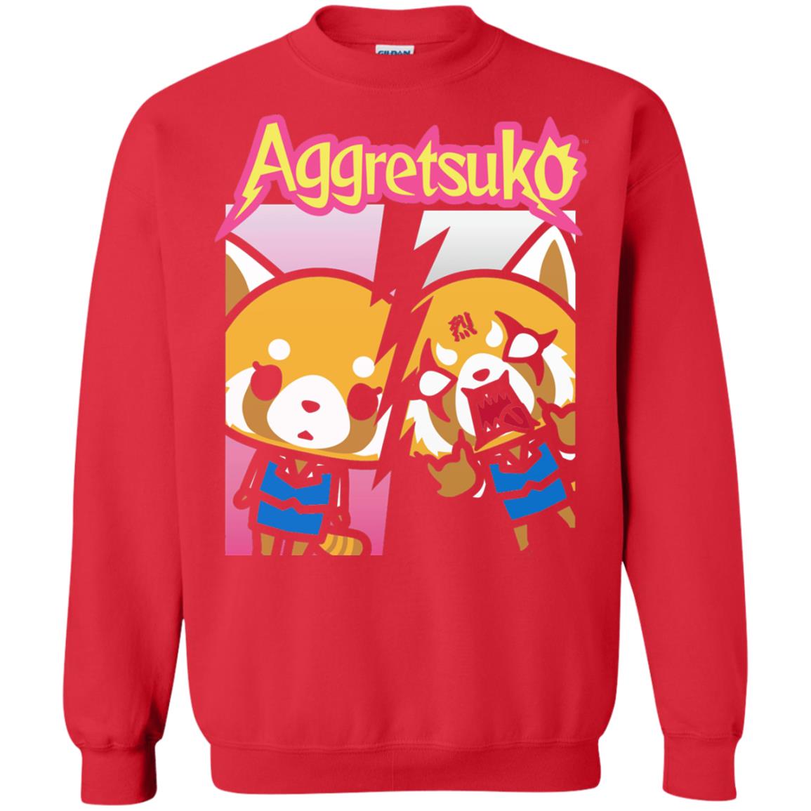 Aggretsuko Split Personality T-shirt Red