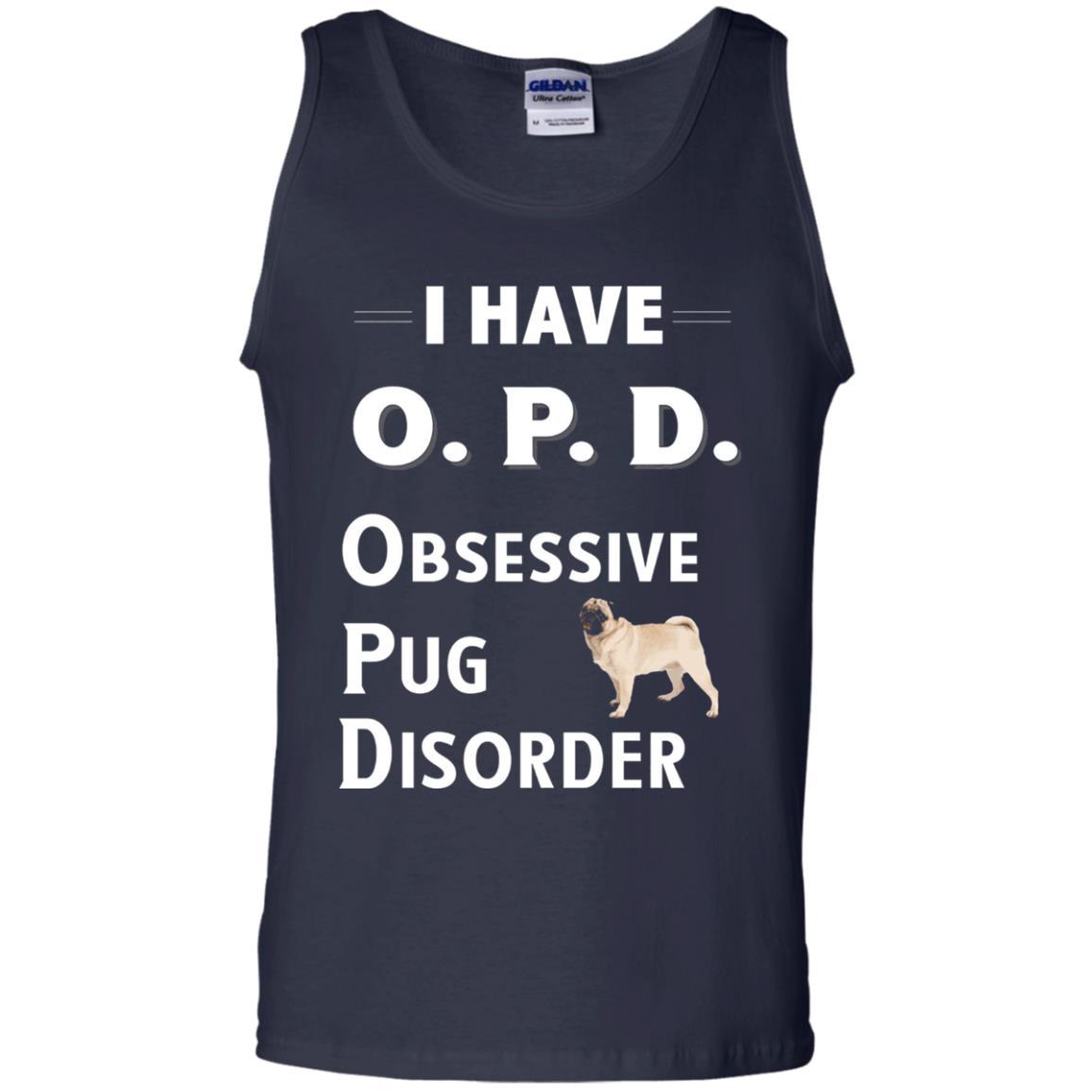 Dog Lovers T-shirt I Have Opd Obsessive Pug Disorder Navy