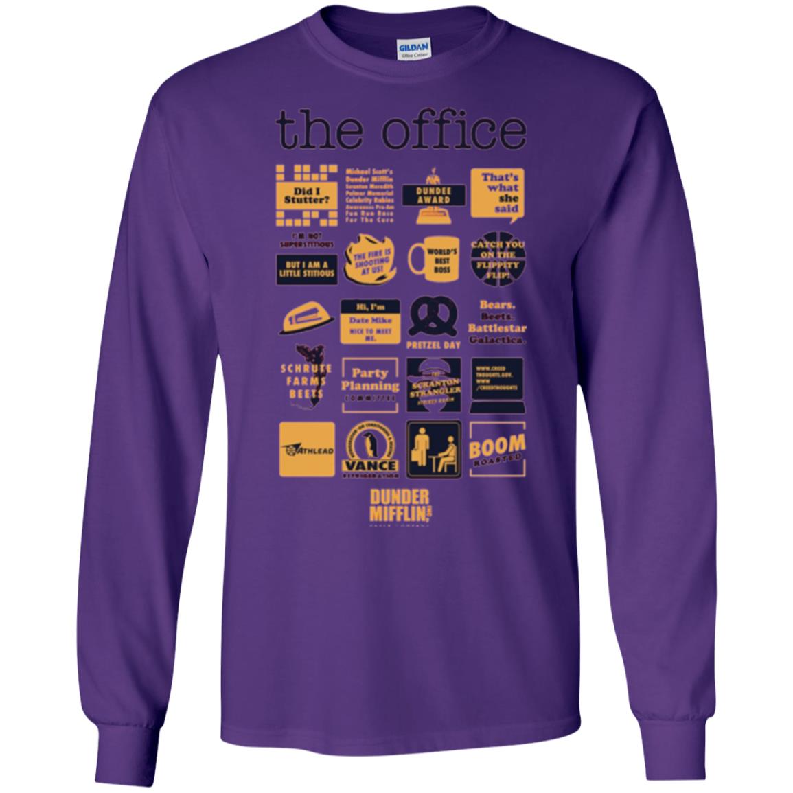 The Office T-shirt Purple