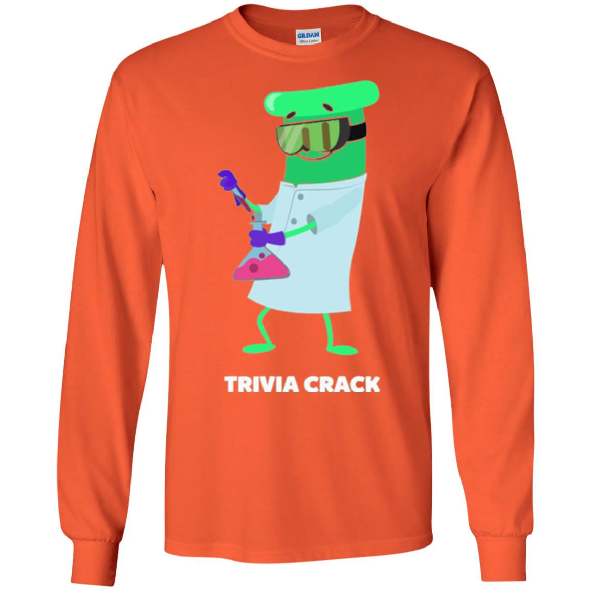 Cute Trivia Crack Scientist Al T-shirt Orange