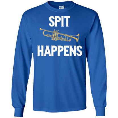 Trumpet Players T-shirt Spit Happens Royal