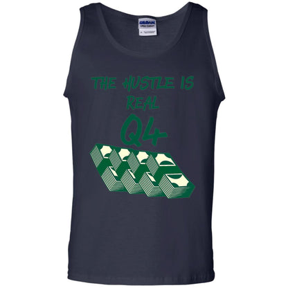 Money T-shirt The Hustle Is Real Q4 Making Money Novelty Navy