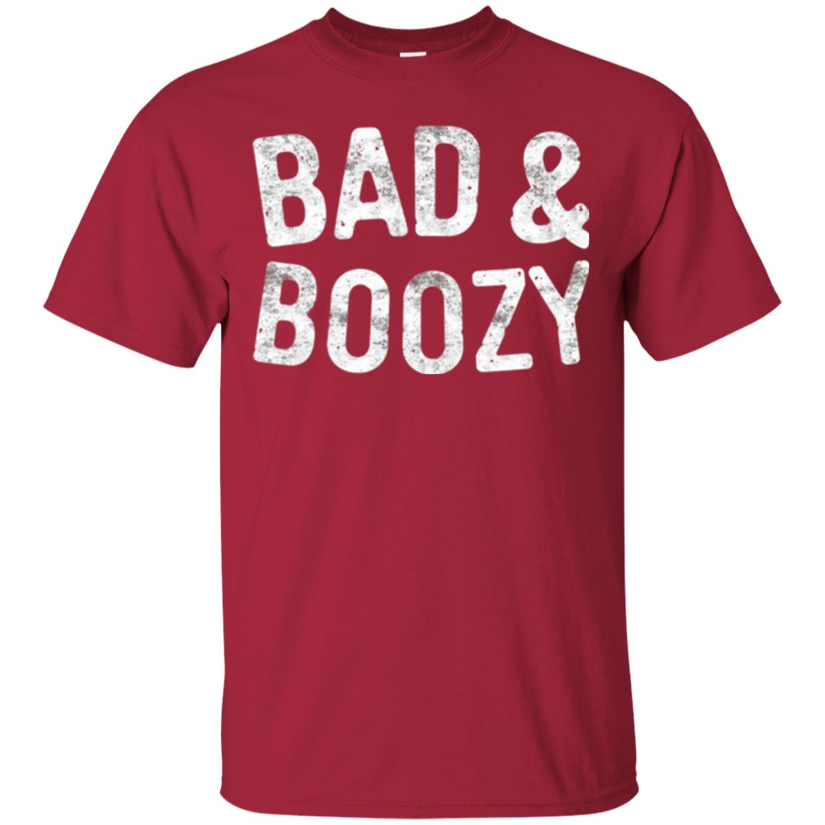 Funny Drinking T-shirt Bad And Boozy Cardinal