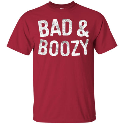 Funny Drinking T-shirt Bad And Boozy Cardinal