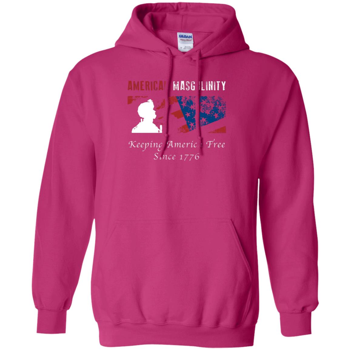 American Masgulinity Keeping America Free Since 1776 Shirt Heliconia
