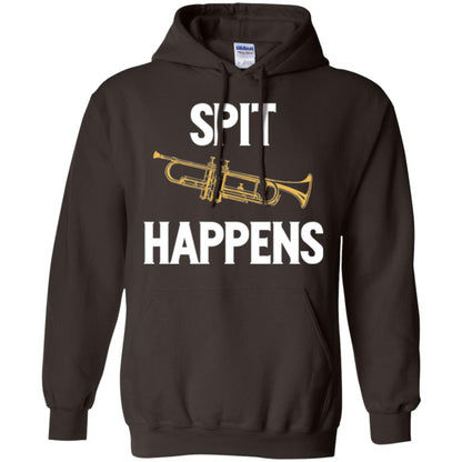 Trumpet Players T-shirt Spit Happens Dark Chocolate