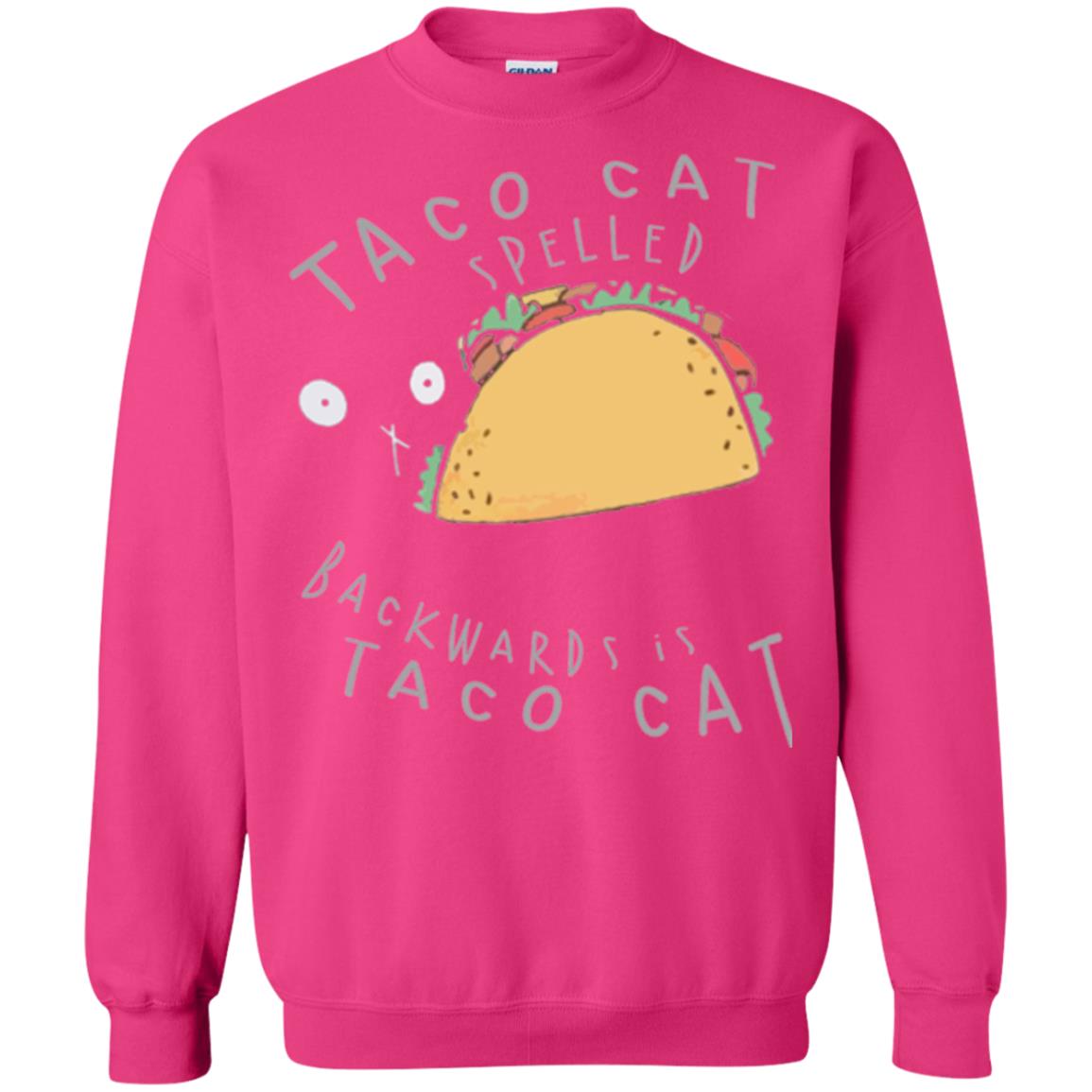 Cat Lovers T-shirt Taco Cat Spelled Backward Is Taco Cat Heliconia