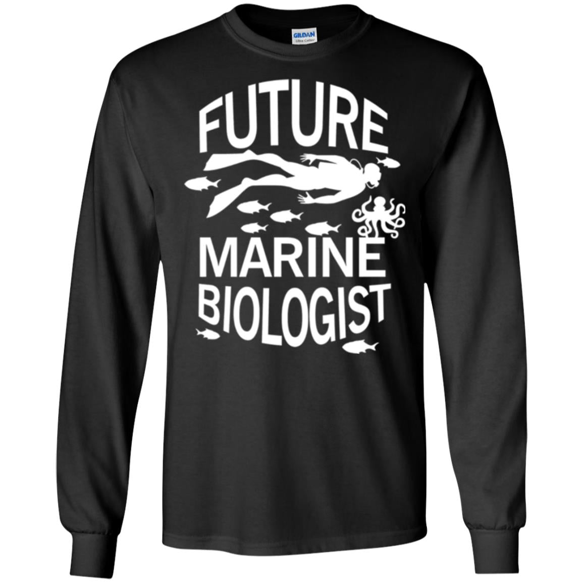 Cute Marine Biologist T-shirt Black