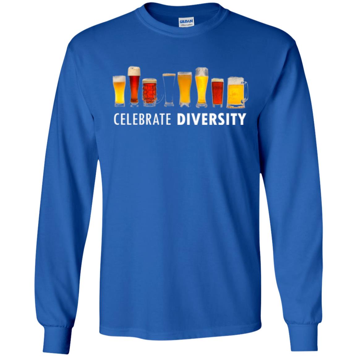 Beer Lovers T-shirt Celebrate Diversity Royal