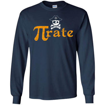 Math Pirate Pi Day T-shirt Funny Math Pirate Navy