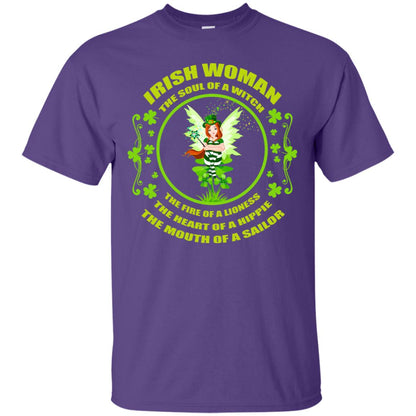 Irish Woman The Soul Of A Witch The Fire Of A Lioness The Heart Of A Hippie The Mouth Of A Sailor Purple