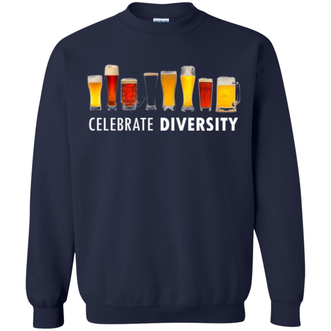 Beer Lovers T-shirt Celebrate Diversity Navy
