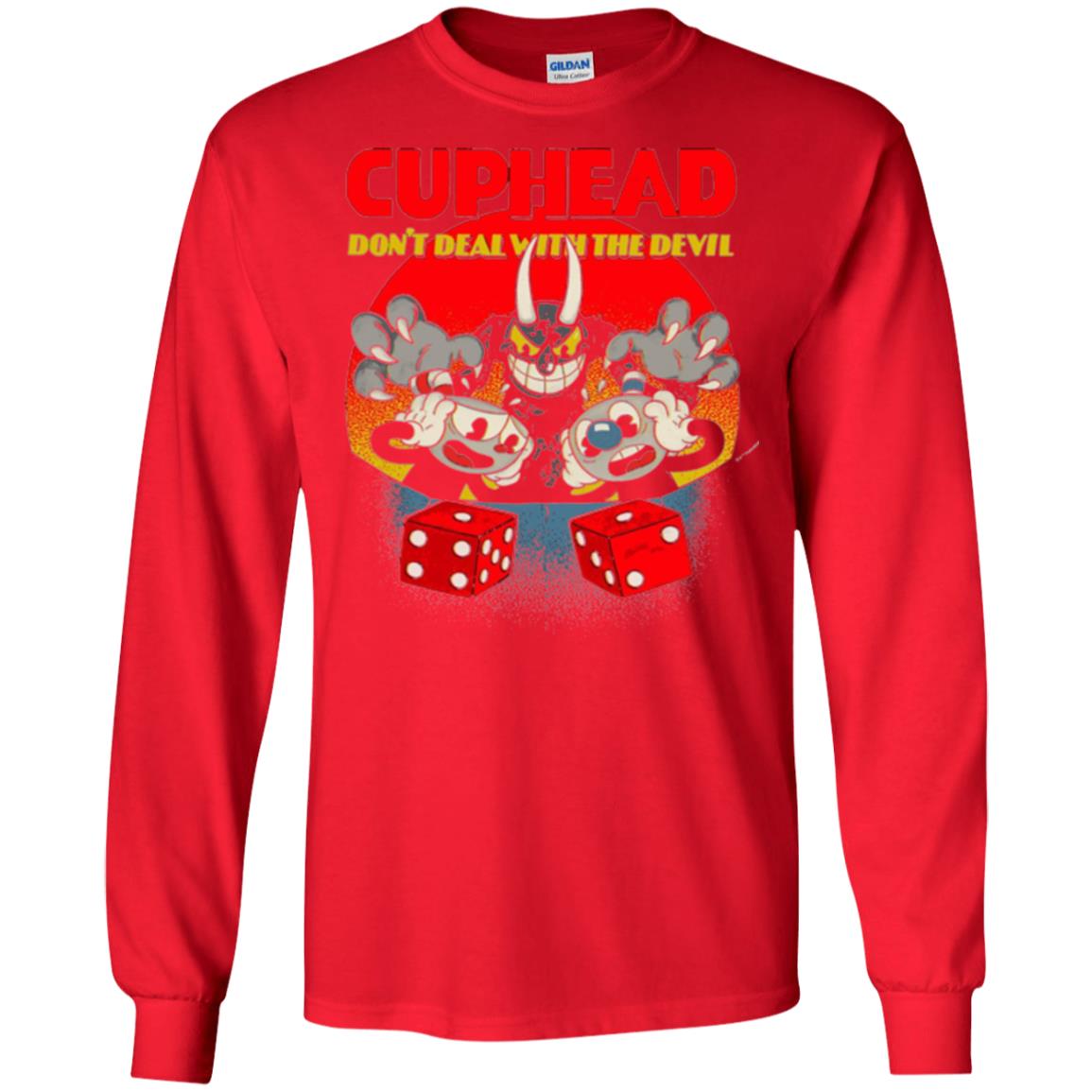 Video Game T-shirt Cuphead And Mugman Devil_s Dice Red