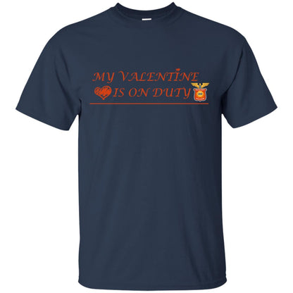 My Valentine Is On Duty Police Station Shirt Navy