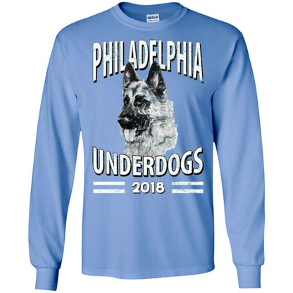 Dog Lover T-shirt Philadelphia Underdogs 2018 T-shirt Carolina Blue