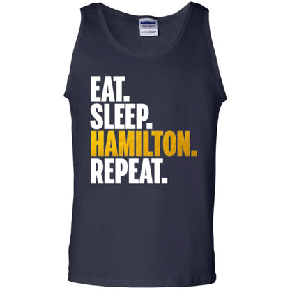 Hamilton T-shirt Eat Sleep Hamilton Repeat Navy
