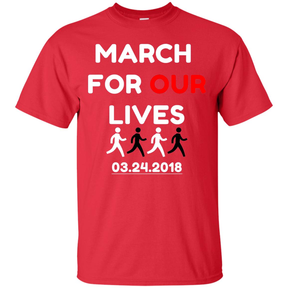 March For Our Lives Gun Control T-shirt Red