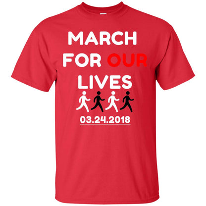 March For Our Lives Gun Control T-shirt Red