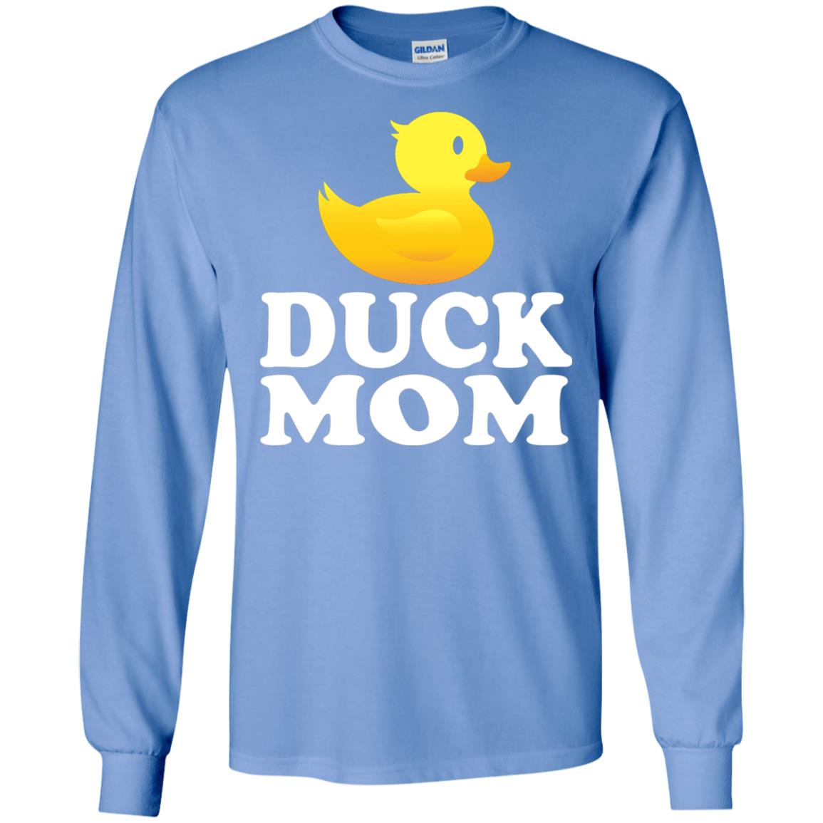 Duck Mom Funny Bird Lover T-shirt Carolina Blue