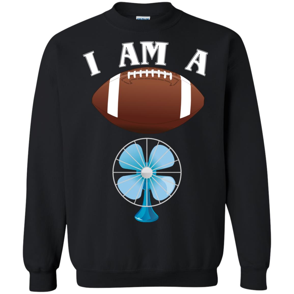 Football Lover T-shirt I Am A Football Fan Black