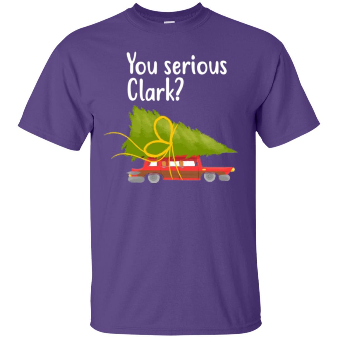 Christmas T-shirt You Serious Clark Griswold Purple