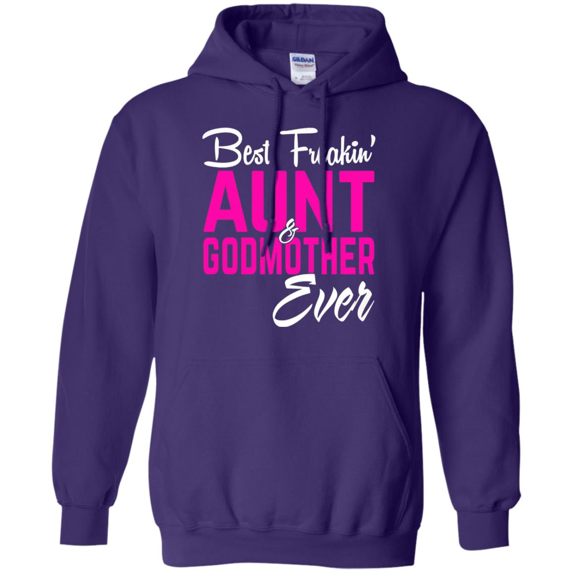 Best Freakin Aunt And Godmother Ever Family T-shirt Purple