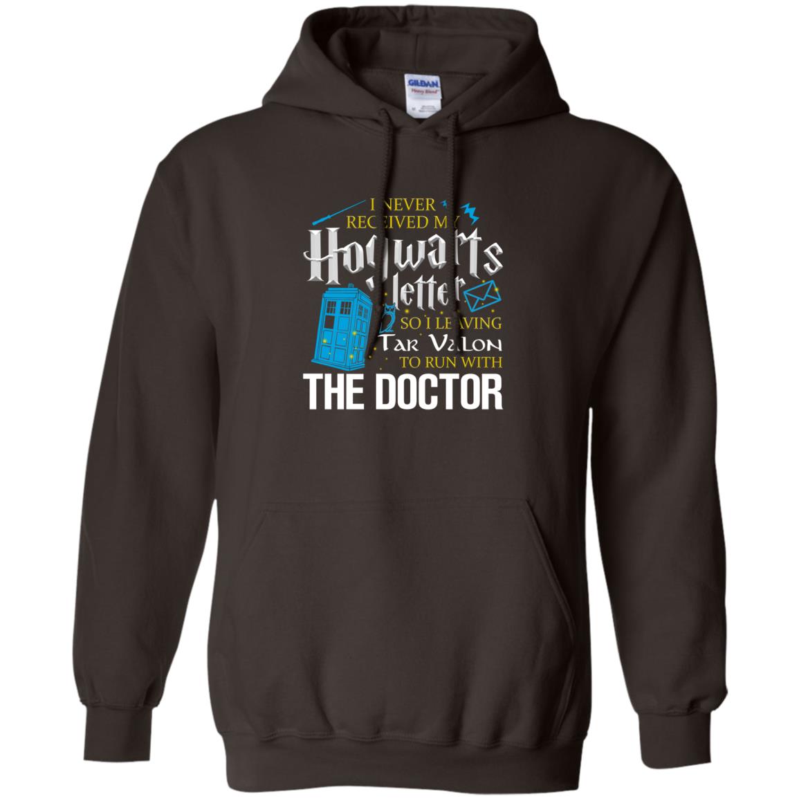 I Never Received My Hogwarts Letter So I Leaving Tar Valon To Run With The Doctor Harry Potter Fan Shirt Dark Chocolate