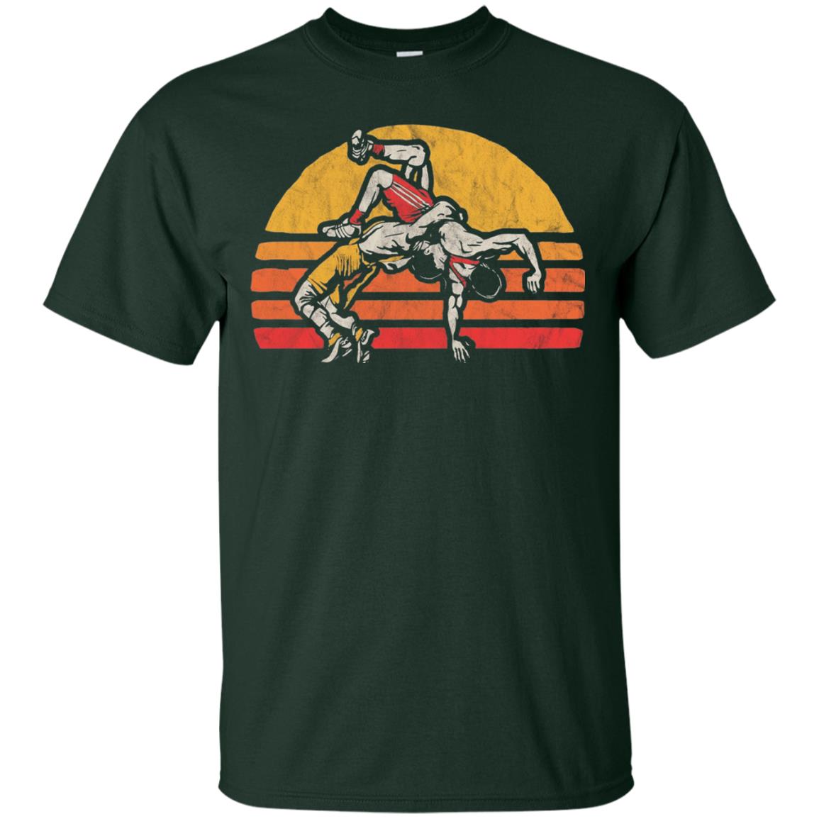 Vintage Wrestling Graphic Wrestler T-shirt Forest