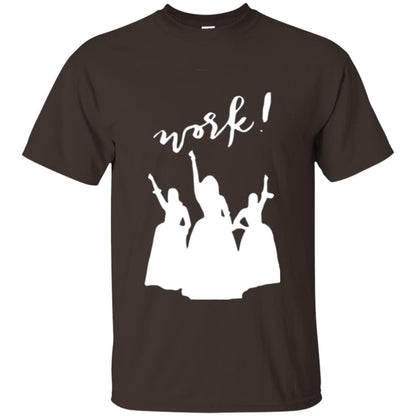 Schuyler Sisters T-shirt Work Dark Chocolate