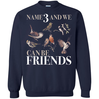 Birdwatching Shirt Name 3 And We Can Be Friends Navy