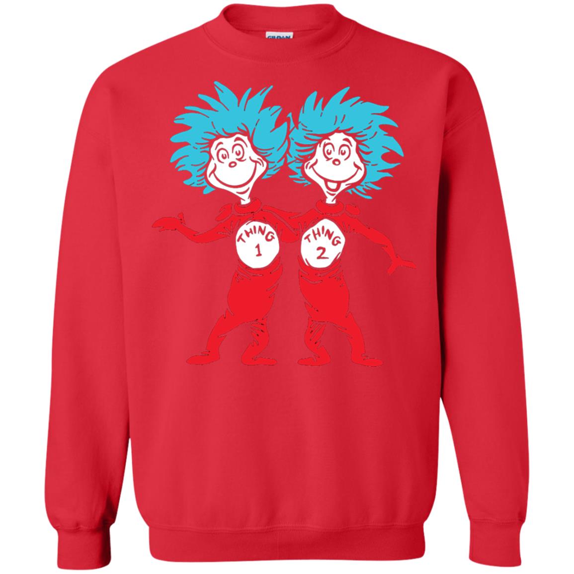 Dr. Seuss Thing 1 Thing 2 Buddies T-shirt Red