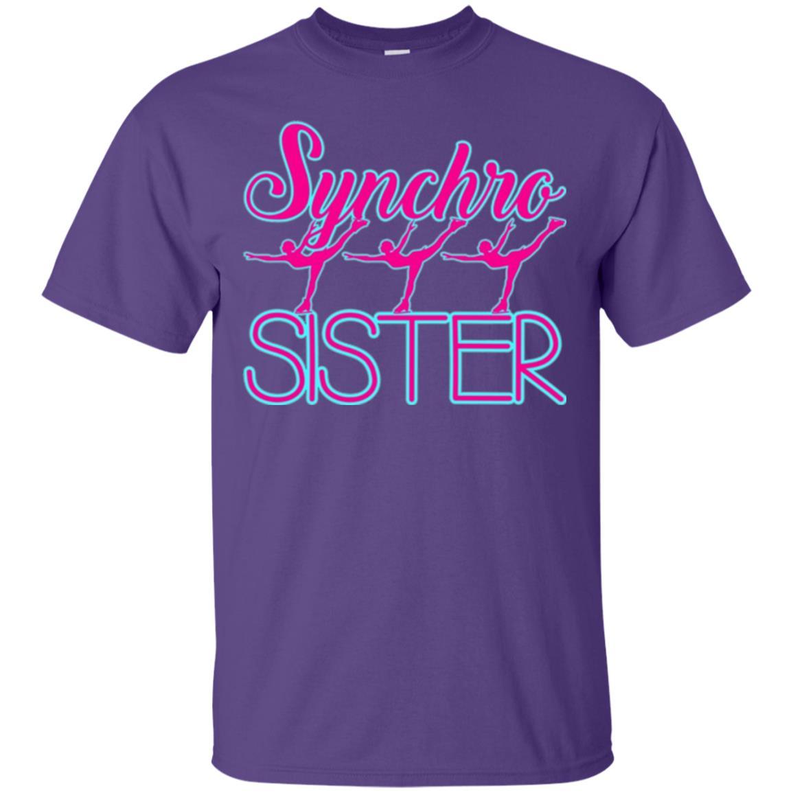 Synchronized Skating T-shirt Synchro Sister Purple
