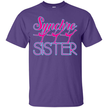 Synchronized Skating T-shirt Synchro Sister Purple