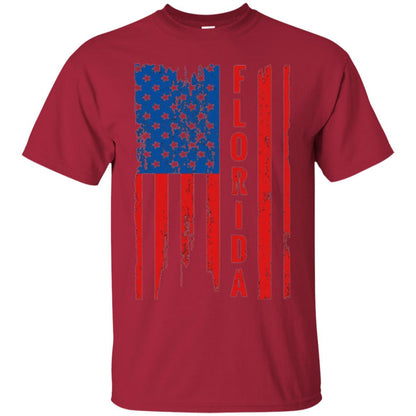 Florida State T-shirt American Flag Cardinal