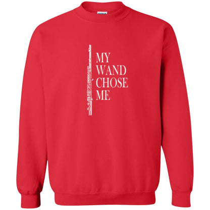 Flute Lover T-shirt My Wand Chose Me Red