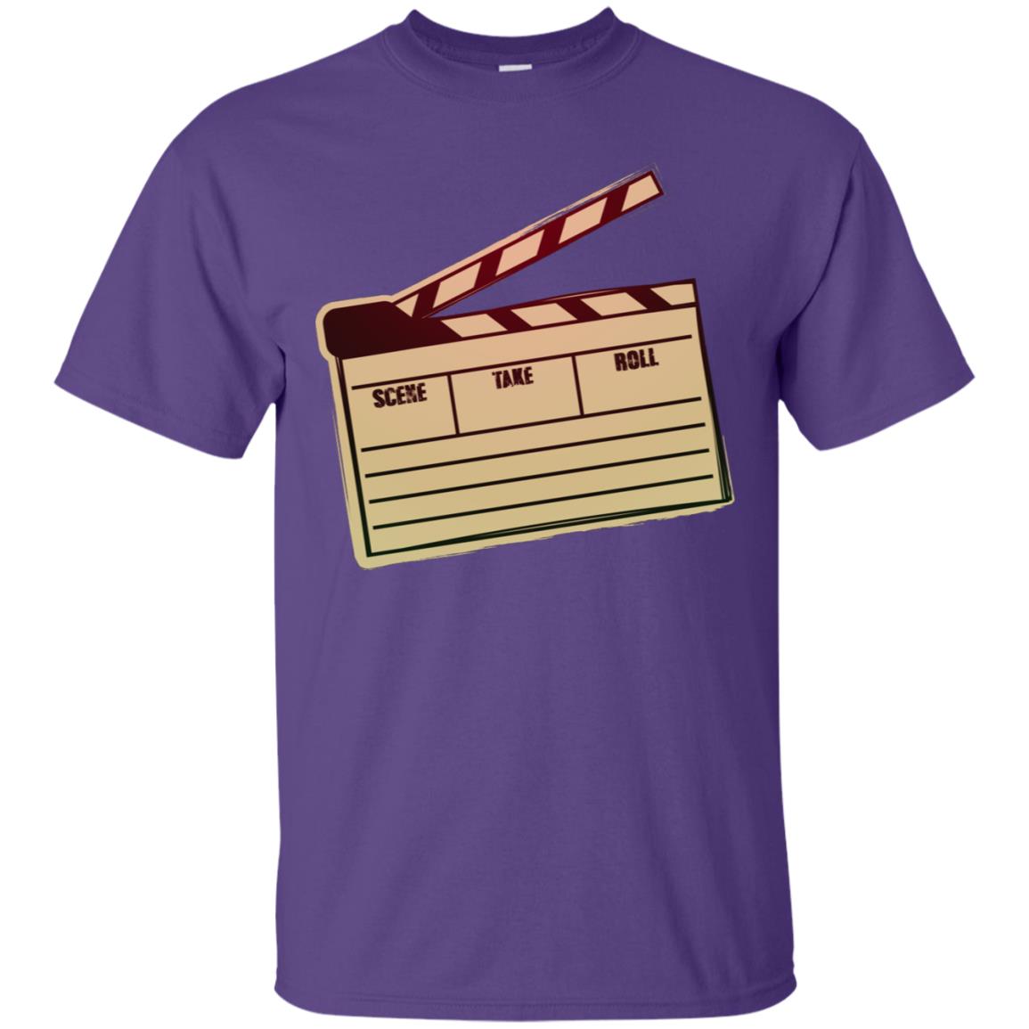 Movie Clapper Filmmaker Film Student Shirt Purple