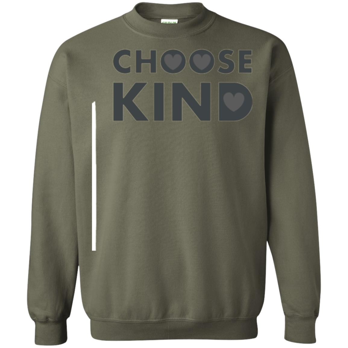 Anti Bullying T-shirt Choose Kind Military Green