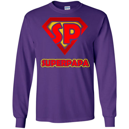Superpapa Grandfather Grandpapa Shirt Purple