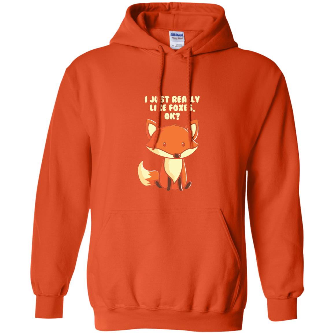 Funny Fox T-shirt I Just Really Like Foxes Ok Orange