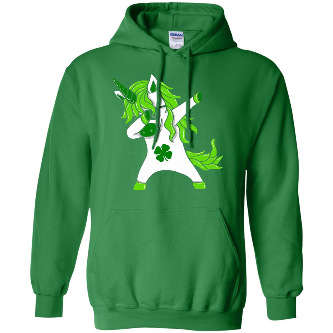 Dabbing Unicorn St Patricks Day Lepricorn T-shirt Irish Green